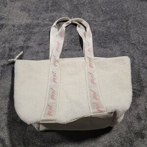 Pink Victoria's Secret Fuzzy Tote Bag